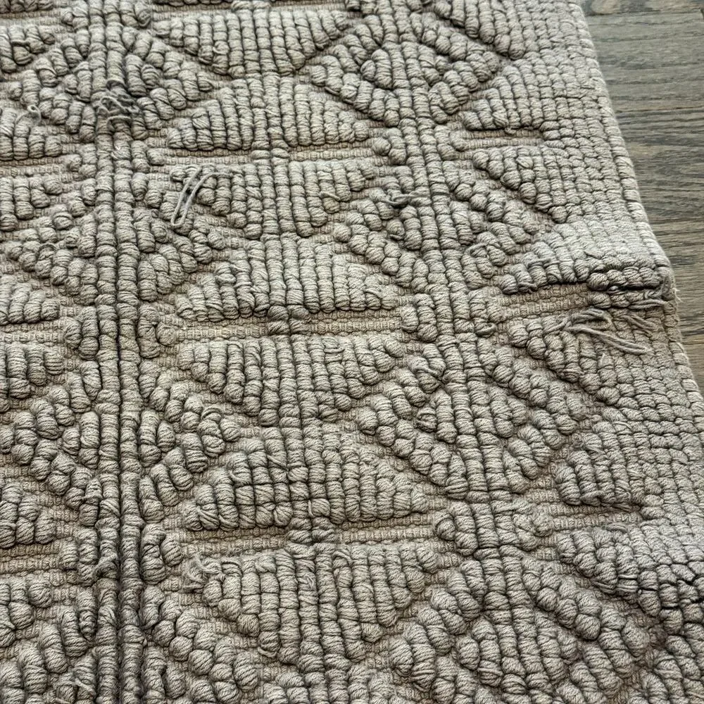 Coyuchi Mosaic Canyon Organic Bath‎ Rug 24x36 Geometric Boho Aztec Pattern